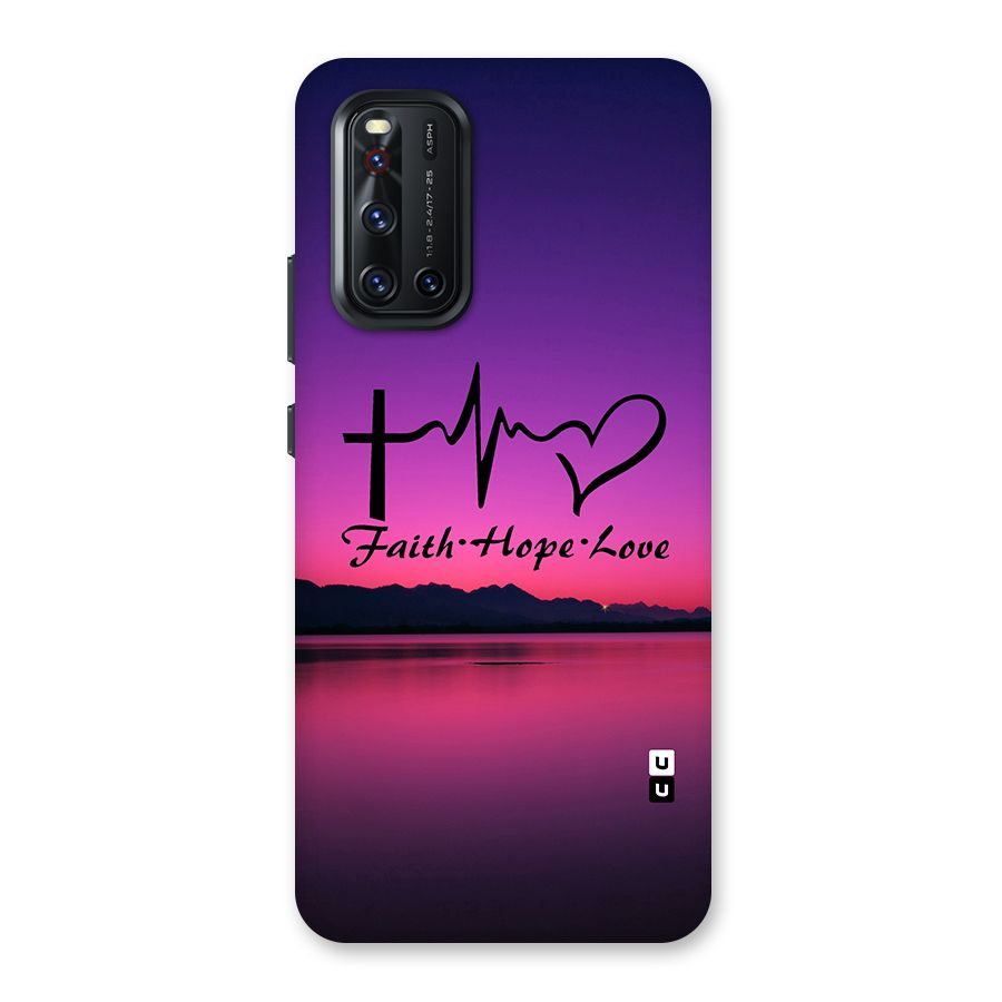 Faith Hope Love Evening Sky Back Case for Vivo V19