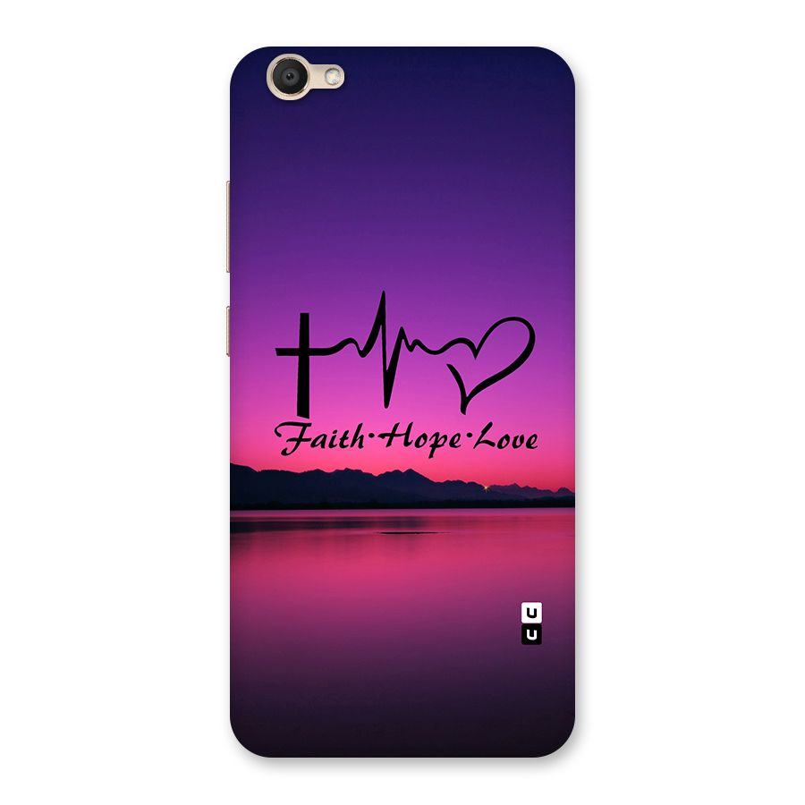 Faith Hope Love Evening Sky Back Case for Vivo V5
