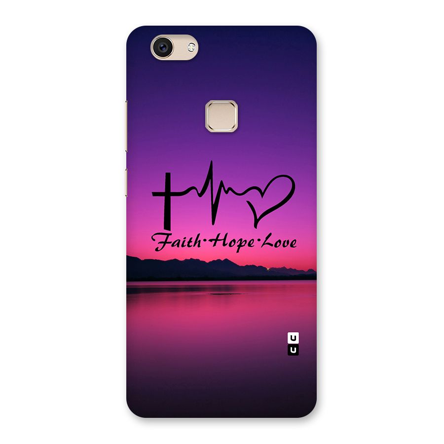 Faith Hope Love Evening Sky Back Case for Vivo V7