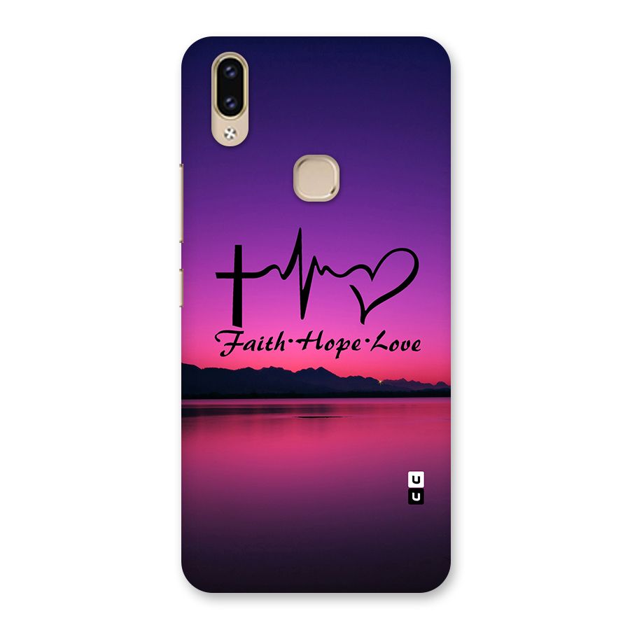 Faith Hope Love Evening Sky Back Case for Vivo V9 Youth