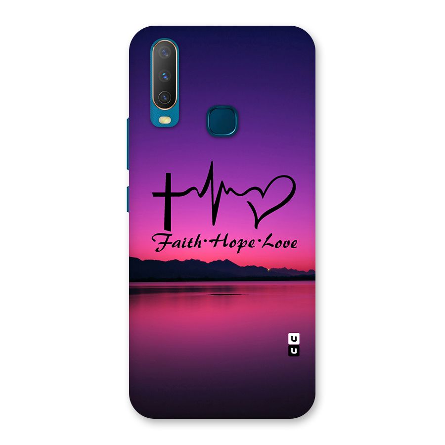 Faith Hope Love Evening Sky Back Case for Vivo Y15