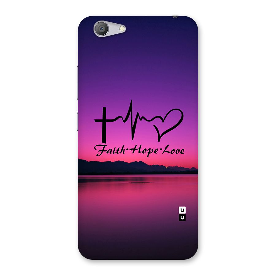 Faith Hope Love Evening Sky Back Case for Vivo Y53