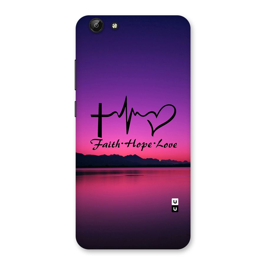 Faith Hope Love Evening Sky Back Case for Vivo Y69