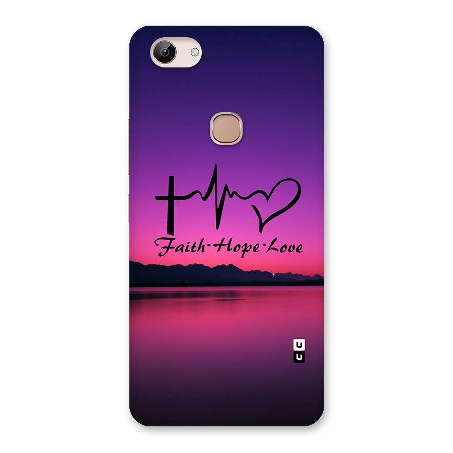 Faith Hope Love Evening Sky Back Case for Vivo Y83