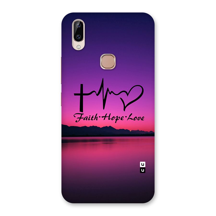 Faith Hope Love Evening Sky Back Case for Vivo Y83 Pro