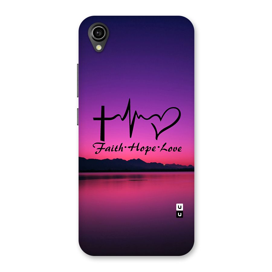 Faith Hope Love Evening Sky Back Case for Vivo Y90
