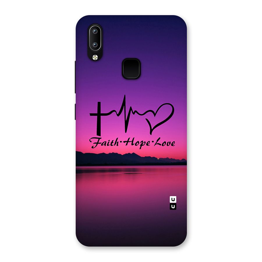 Faith Hope Love Evening Sky Back Case for Vivo Y93