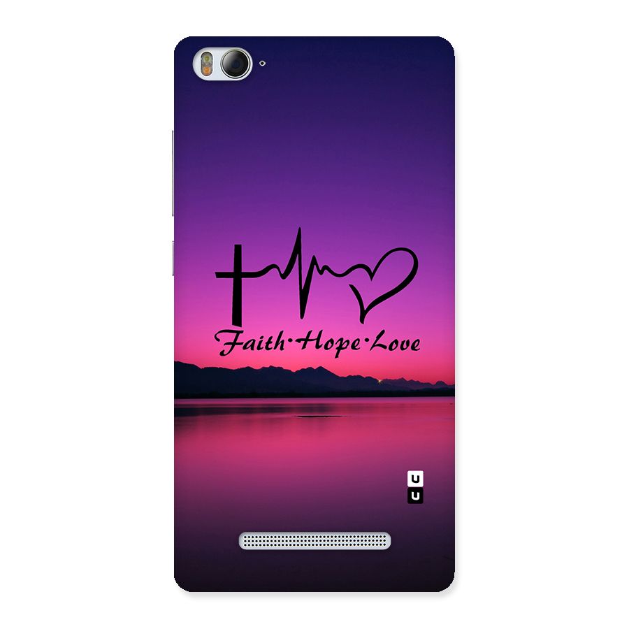 Faith Hope Love Evening Sky Back Case for Xiaomi Mi4i