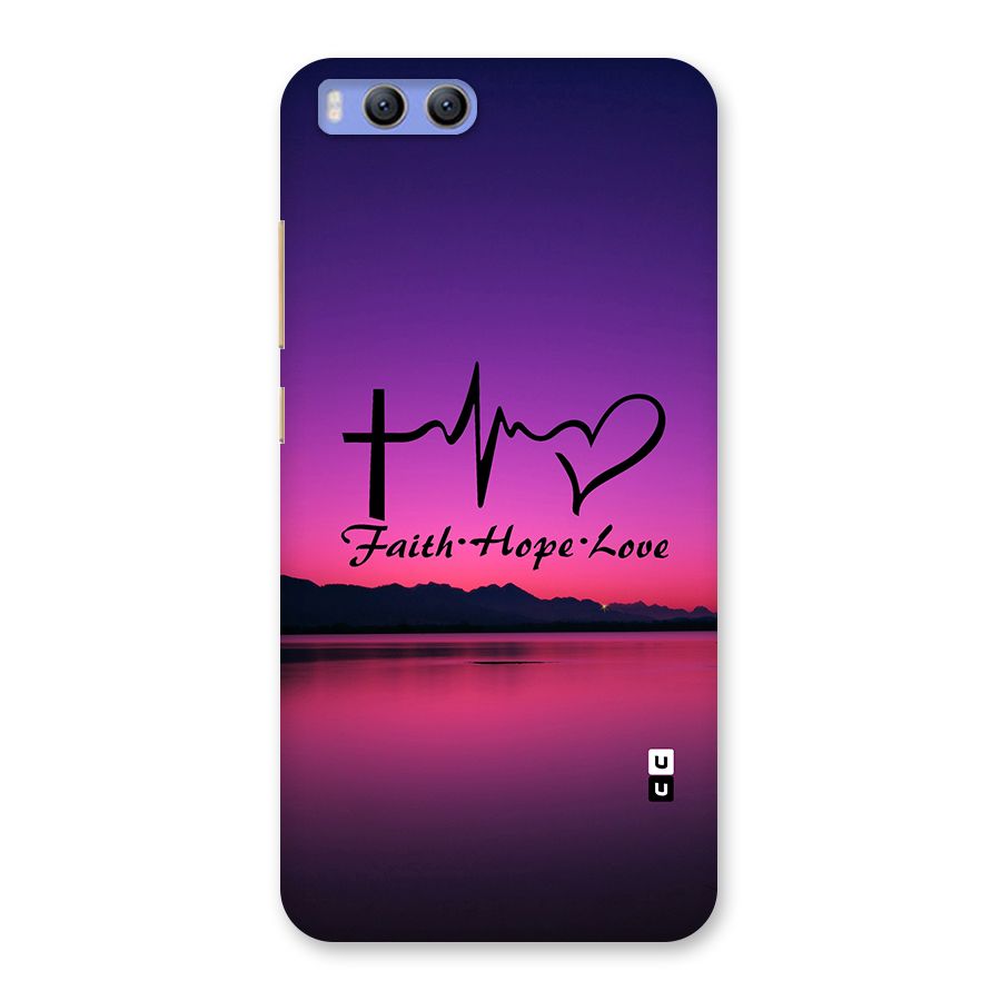 Faith Hope Love Evening Sky Back Case for Xiaomi Mi 6