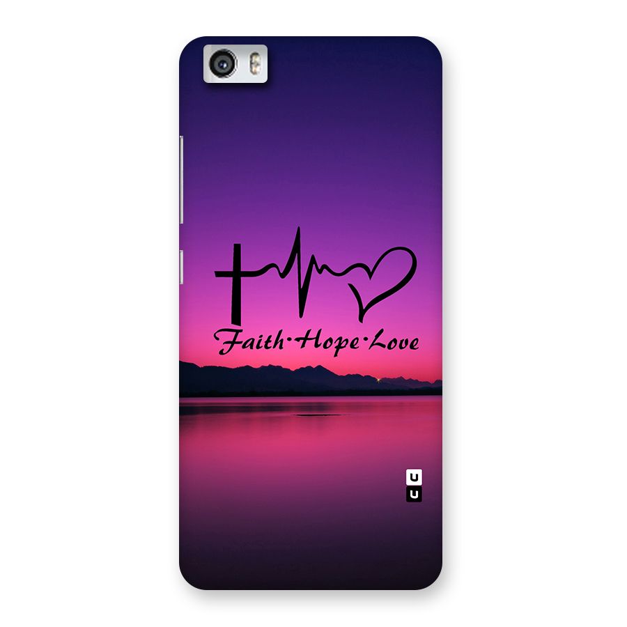 Faith Hope Love Evening Sky Back Case for Xiaomi Redmi Mi5