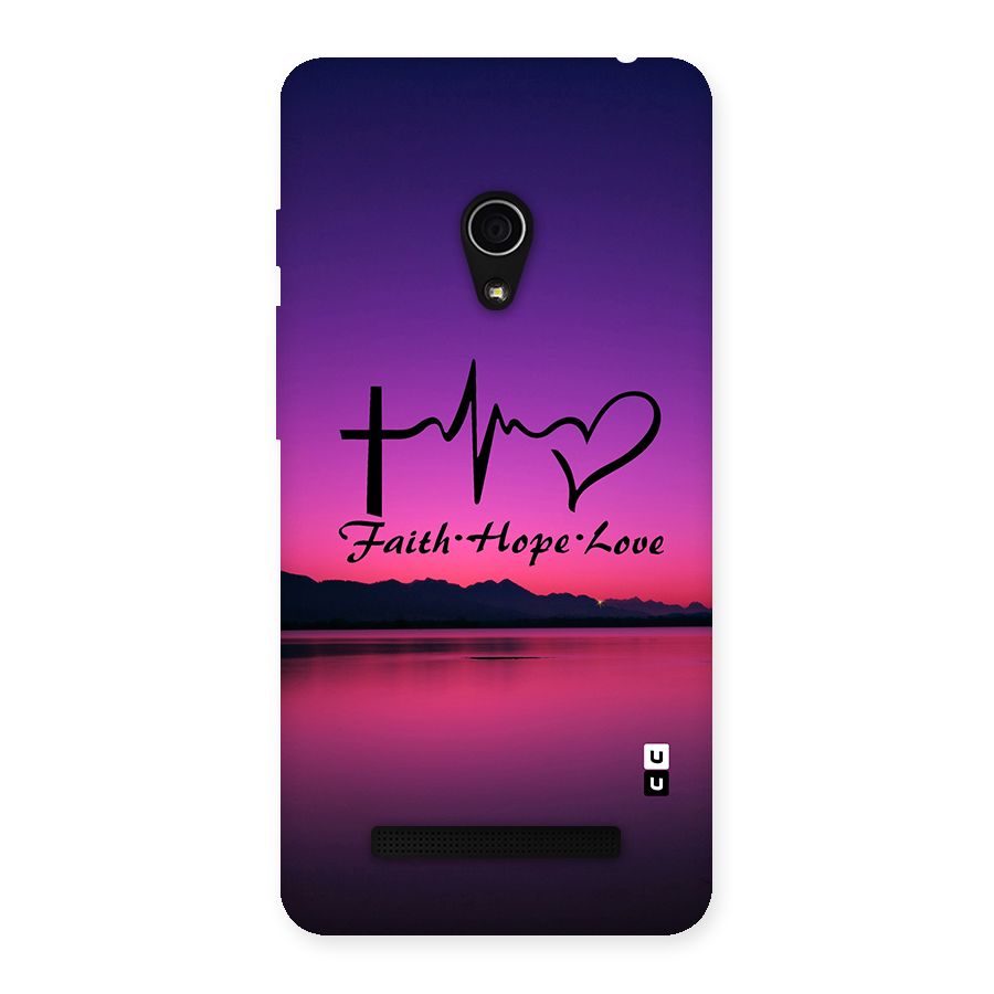 Faith Hope Love Evening Sky Back Case for Zenfone 5