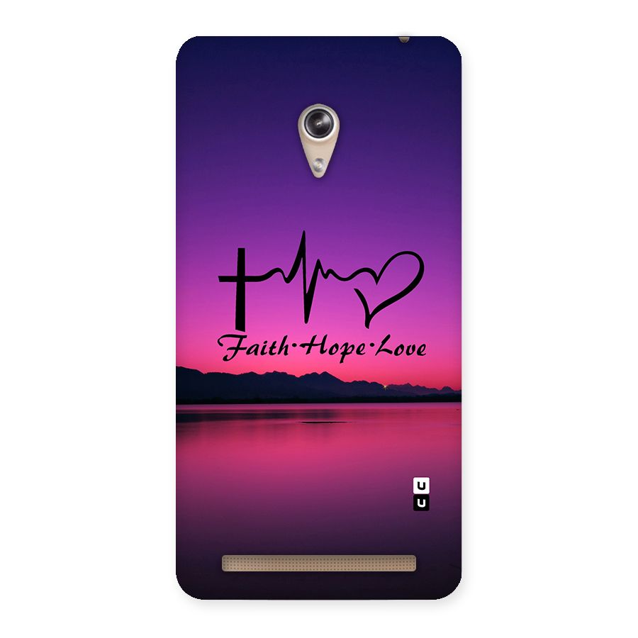 Faith Hope Love Evening Sky Back Case for Zenfone 6