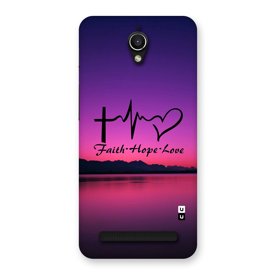Faith Hope Love Evening Sky Back Case for Zenfone Go