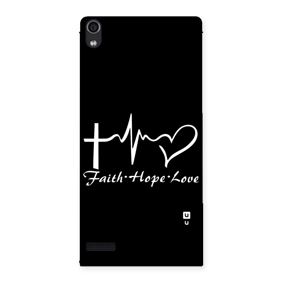 Faith Hope Love Heart Sign Back Case for Ascend P6