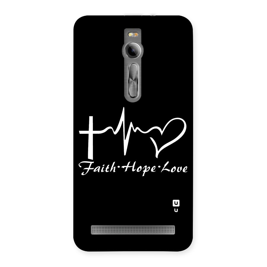 Faith Hope Love Heart Sign Back Case for Asus Zenfone 2