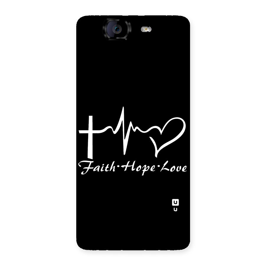 Faith Hope Love Heart Sign Back Case for Canvas Knight A350