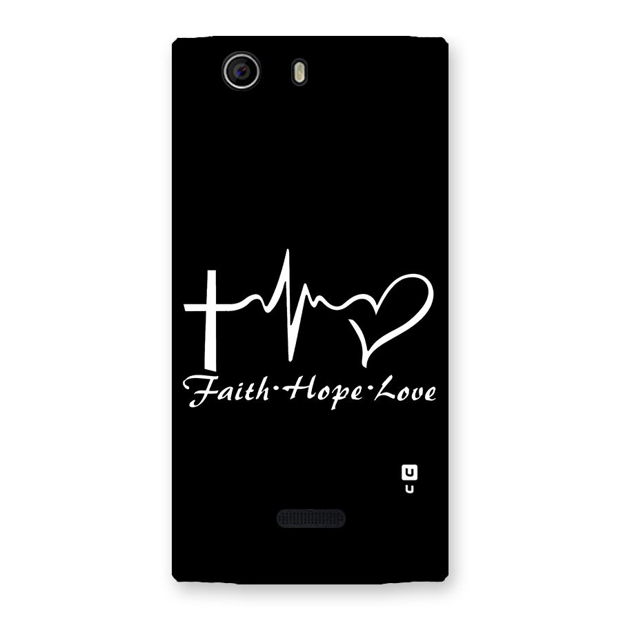Faith Hope Love Heart Sign Back Case for Canvas Nitro 2 E311