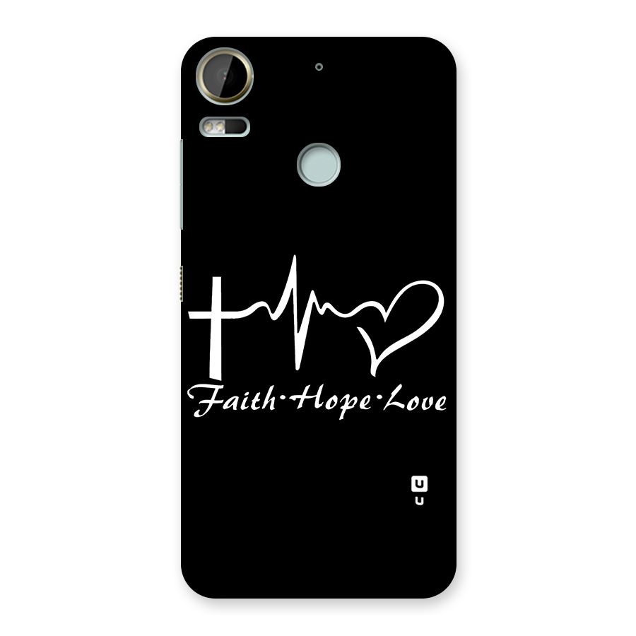 Faith Hope Love Heart Sign Back Case for Desire 10 Pro