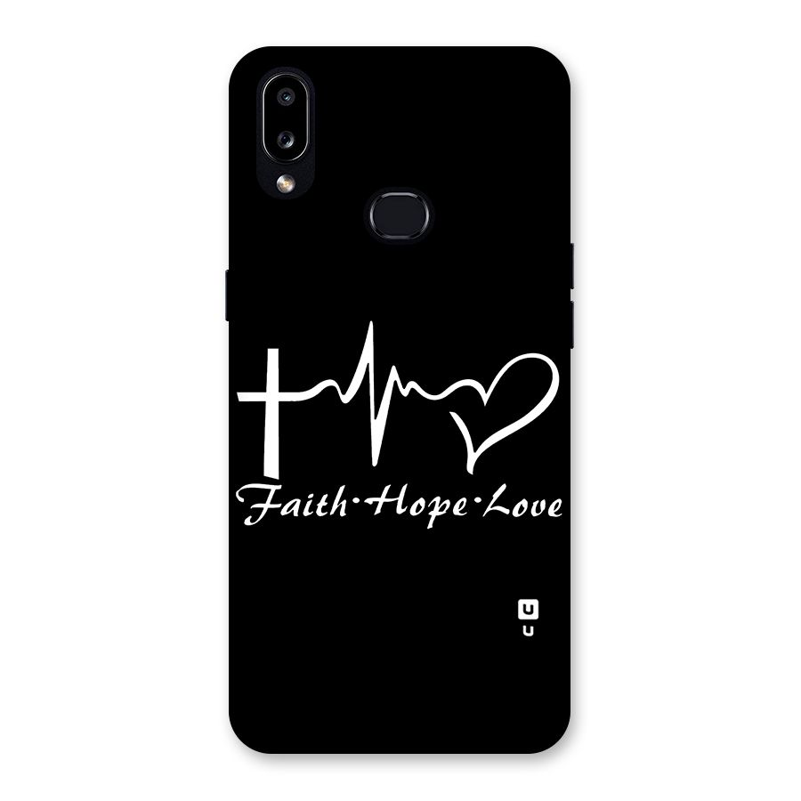 Faith Hope Love Heart Sign Back Case for Galaxy A10s