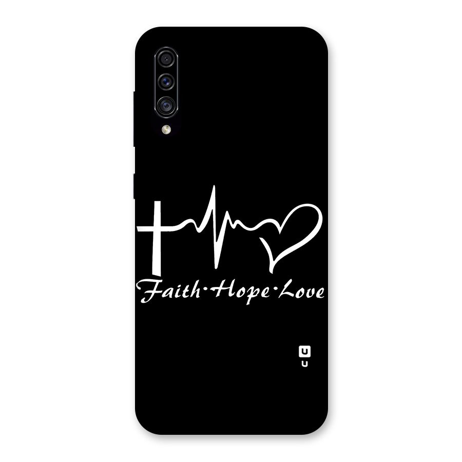 Faith Hope Love Heart Sign Back Case for Galaxy A30s