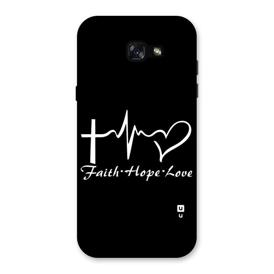 Faith Hope Love Heart Sign Back Case for Galaxy A7 (2017)