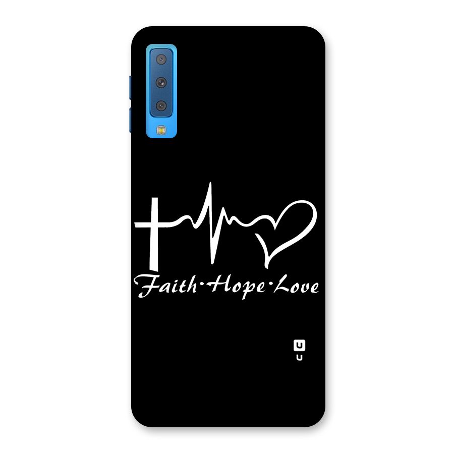 Faith Hope Love Heart Sign Back Case for Galaxy A7 (2018)