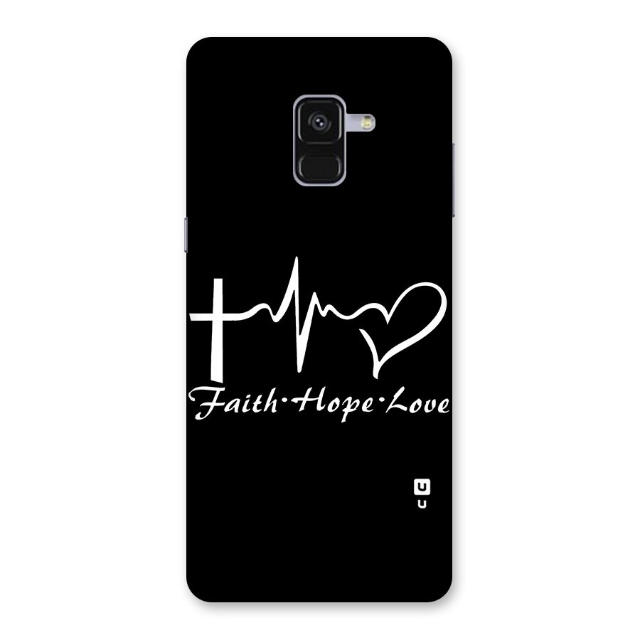 Faith Hope Love Heart Sign Back Case for Galaxy A8 Plus