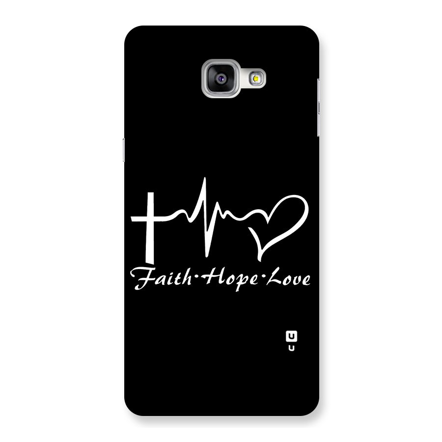Faith Hope Love Heart Sign Back Case for Galaxy A9
