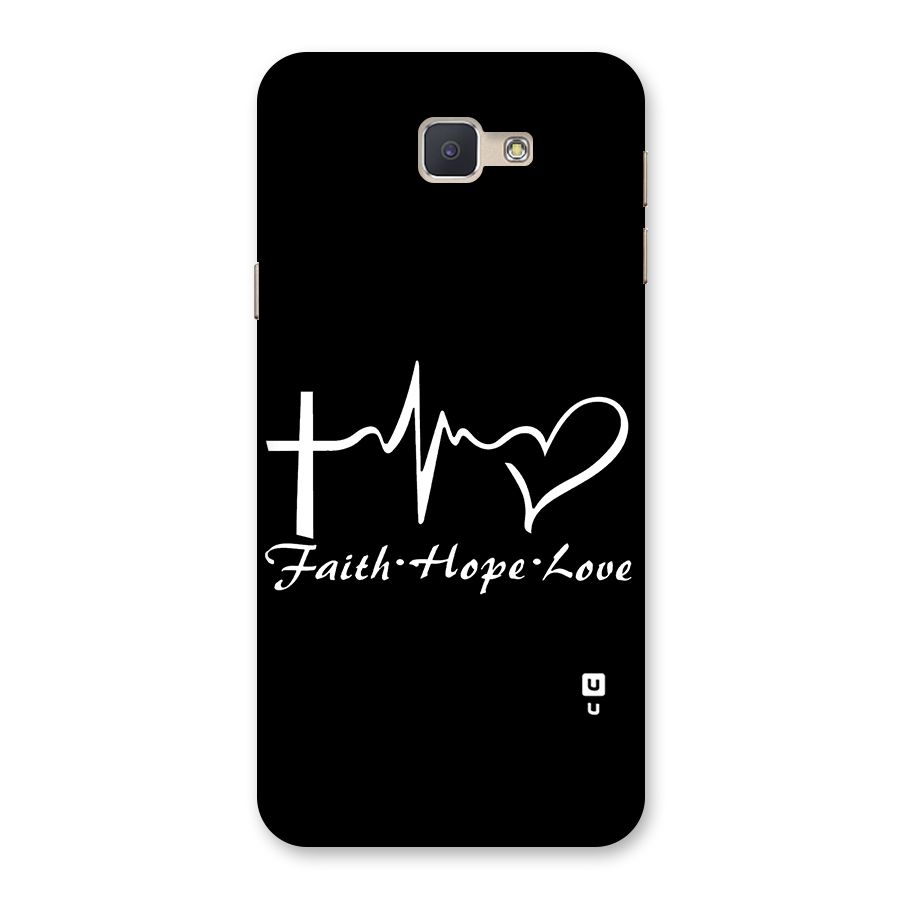 Faith Hope Love Heart Sign Back Case for Galaxy J5 Prime