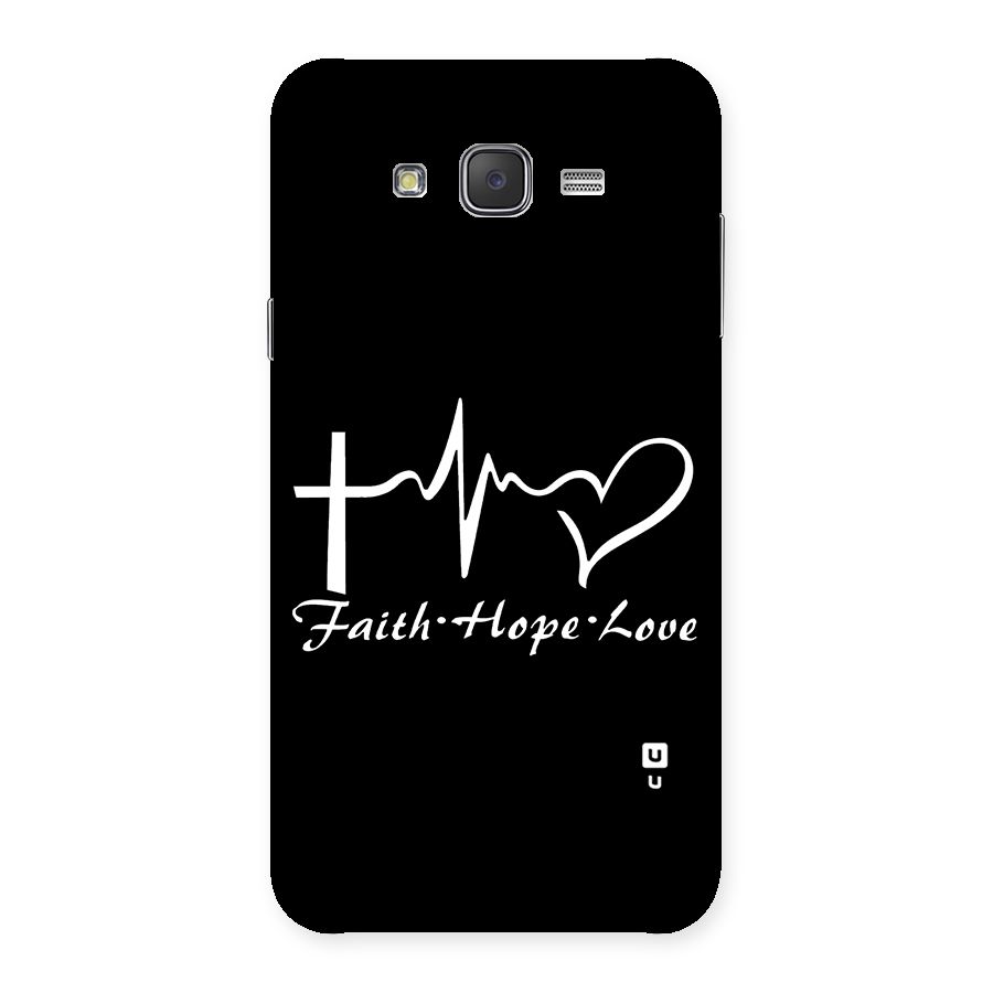 Faith Hope Love Heart Sign Back Case for Galaxy J7