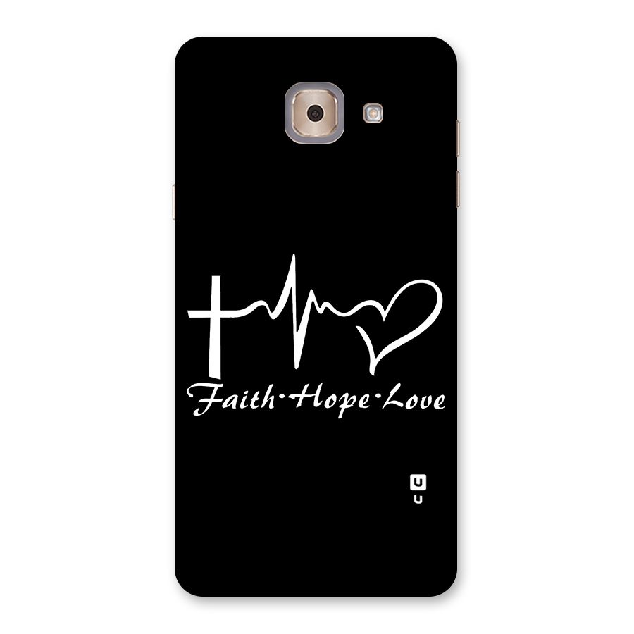 Faith Hope Love Heart Sign Back Case for Galaxy J7 Max