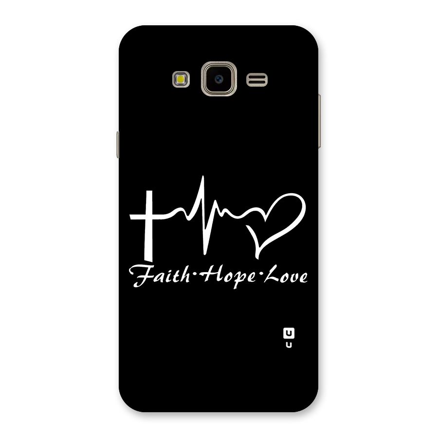 Faith Hope Love Heart Sign Back Case for Galaxy J7 Nxt