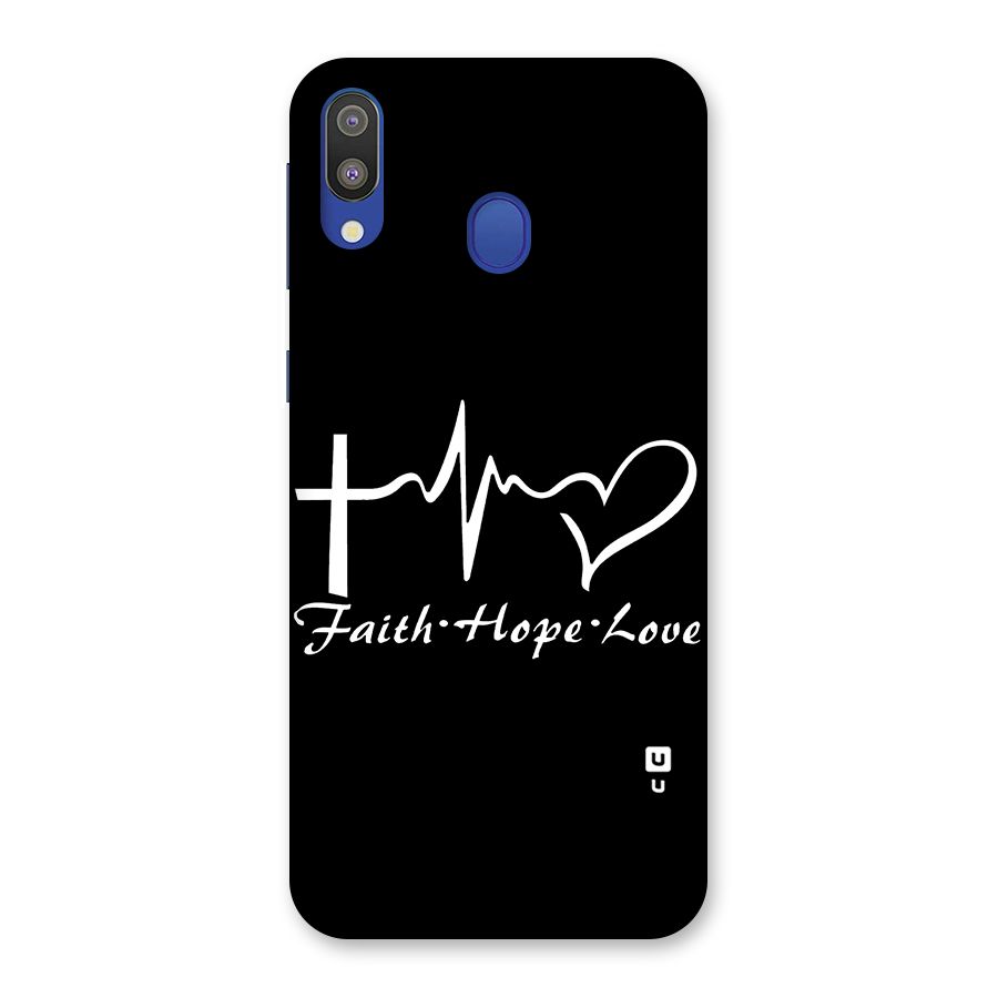 Faith Hope Love Heart Sign Back Case for Galaxy M20