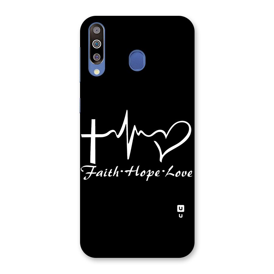 Faith Hope Love Heart Sign Back Case for Galaxy M30