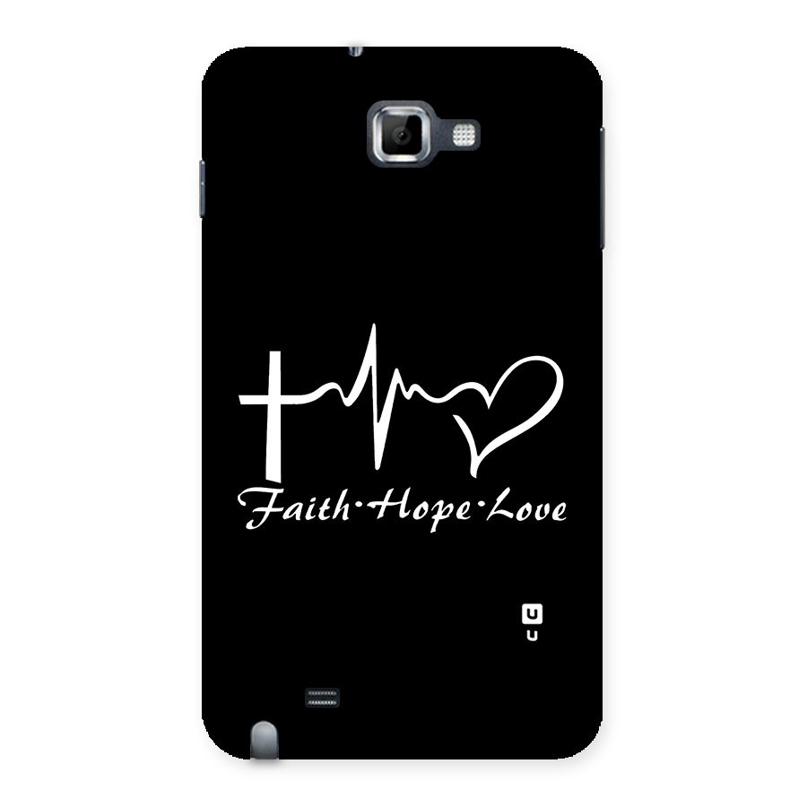 Faith Hope Love Heart Sign Back Case for Galaxy Note