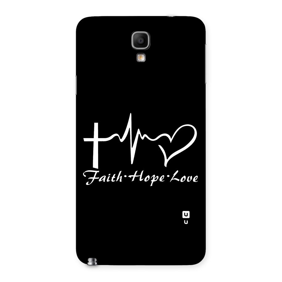 Faith Hope Love Heart Sign Back Case for Galaxy Note 3 Neo