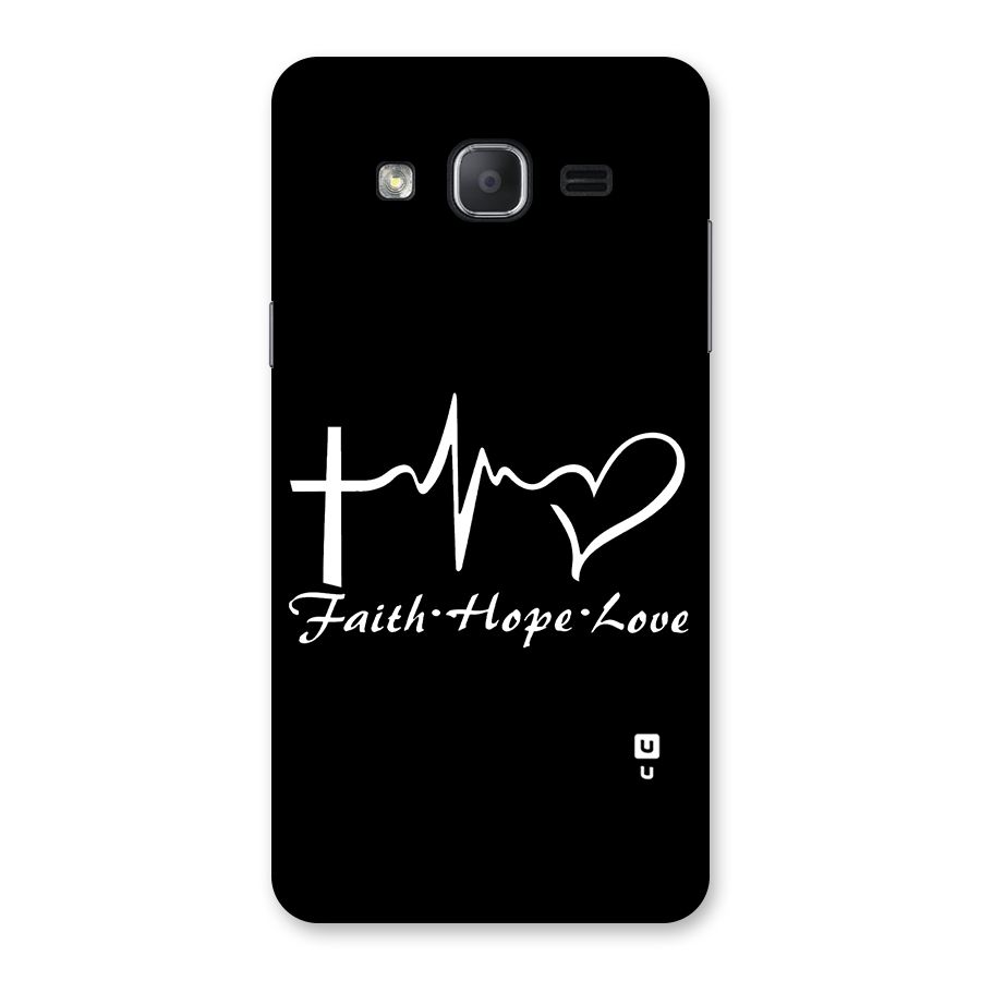Faith Hope Love Heart Sign Back Case for Galaxy On7 2015