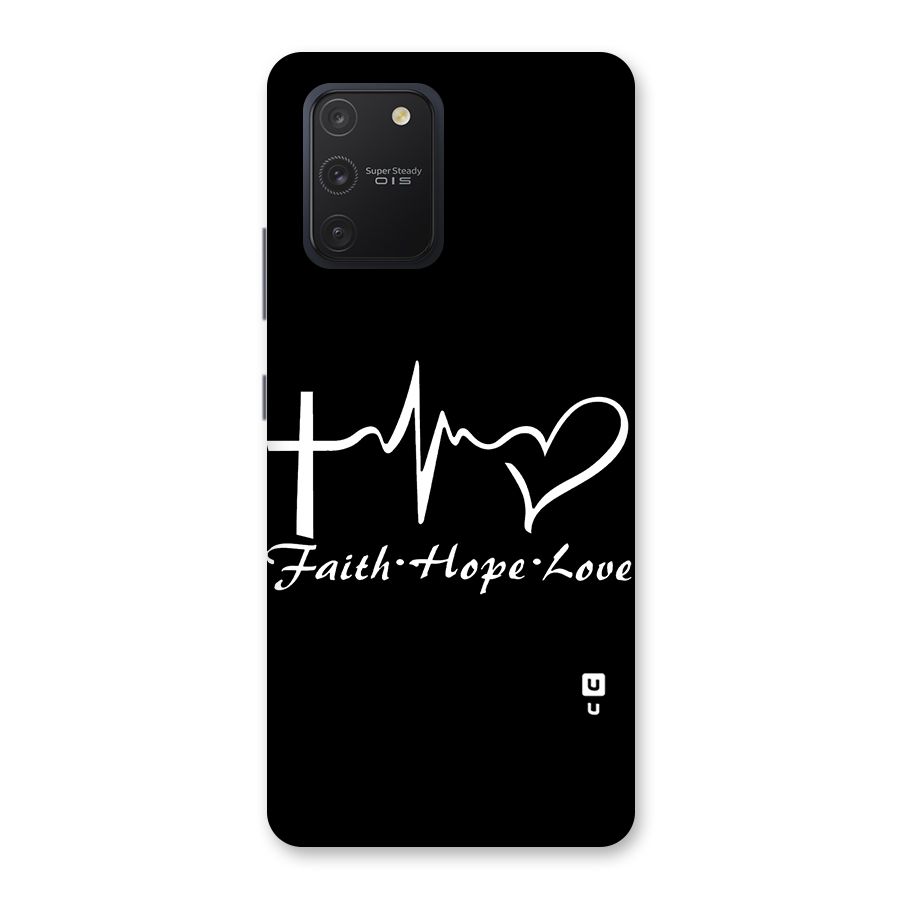 Faith Hope Love Heart Sign Back Case for Galaxy S10 Lite