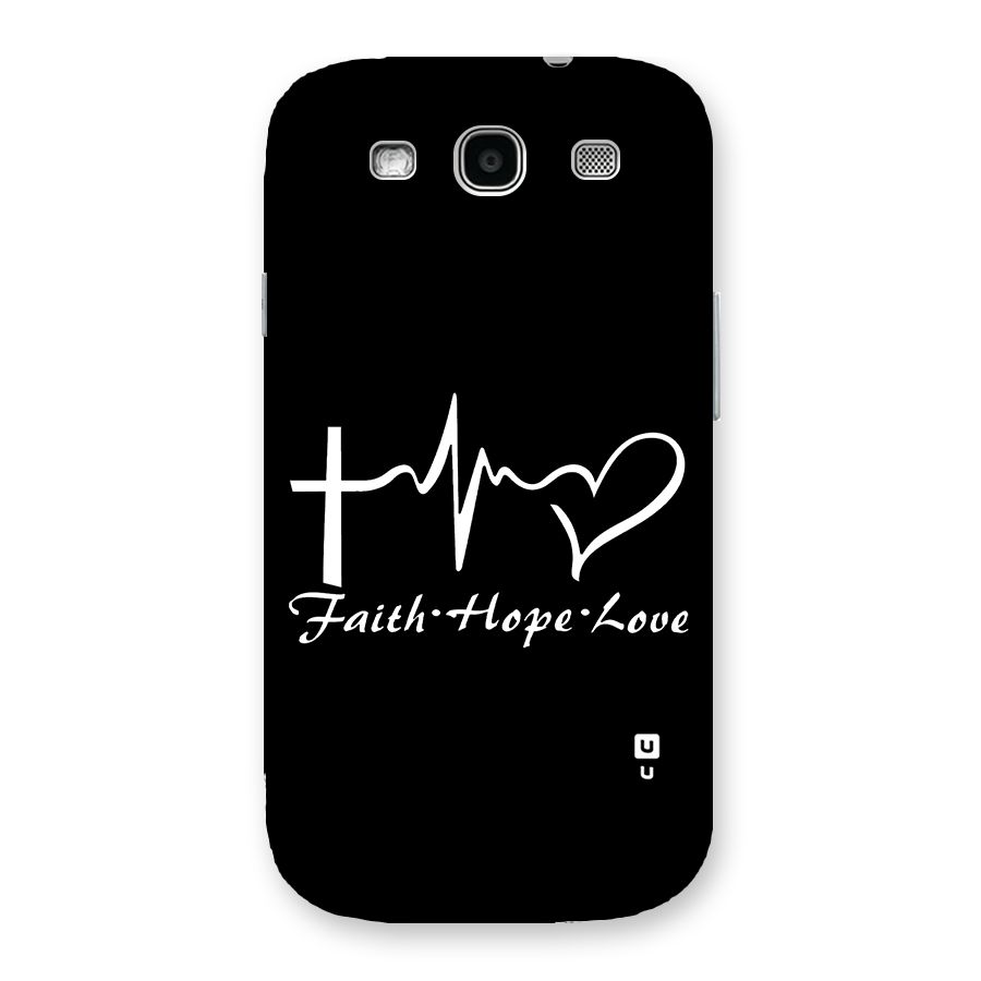 Faith Hope Love Heart Sign Back Case for Galaxy S3 Neo