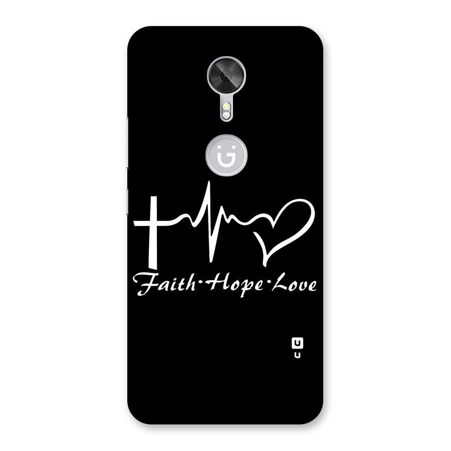 Faith Hope Love Heart Sign Back Case for Gionee A1