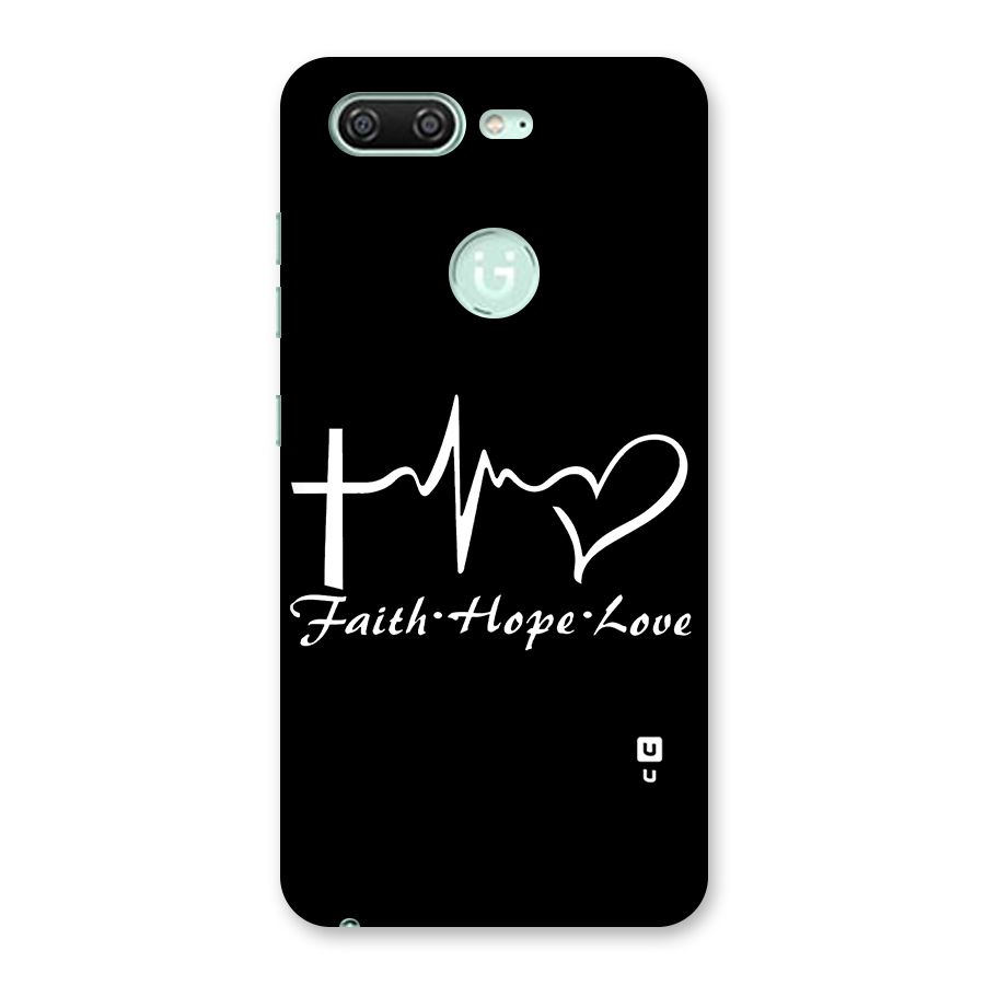 Faith Hope Love Heart Sign Back Case for Gionee S10