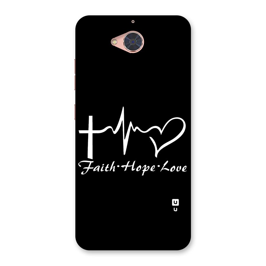 Faith Hope Love Heart Sign Back Case for Gionee S6 Pro