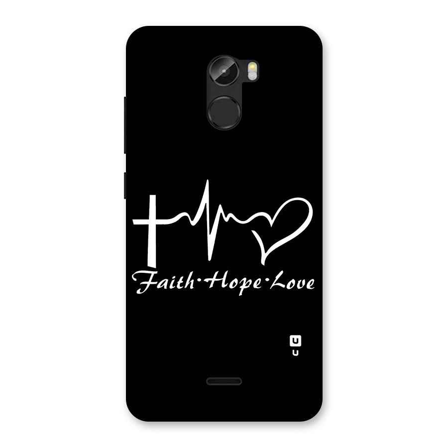 Faith Hope Love Heart Sign Back Case for Gionee X1