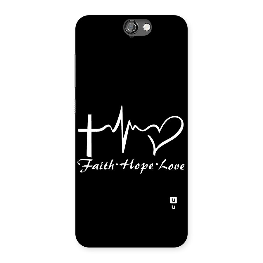 Faith Hope Love Heart Sign Back Case for HTC One A9