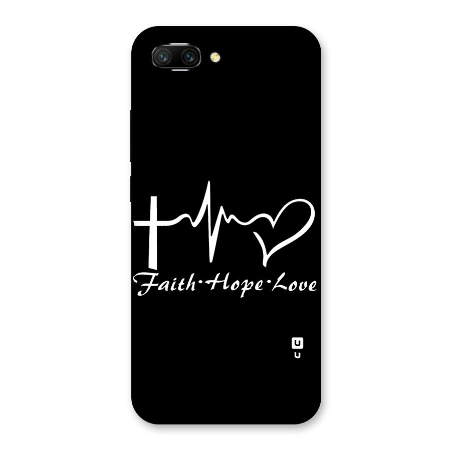 Faith Hope Love Heart Sign Back Case for Honor 10