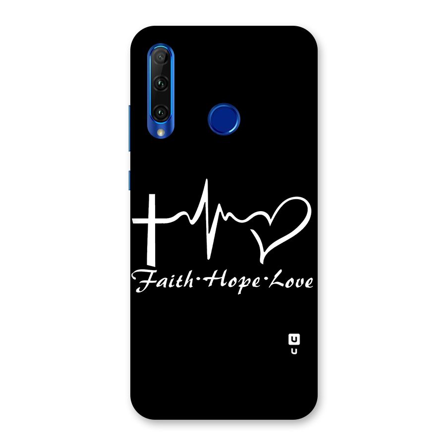 Faith Hope Love Heart Sign Back Case for Honor 20i