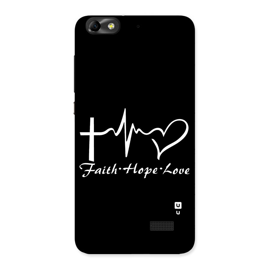 Faith Hope Love Heart Sign Back Case for Honor 4C