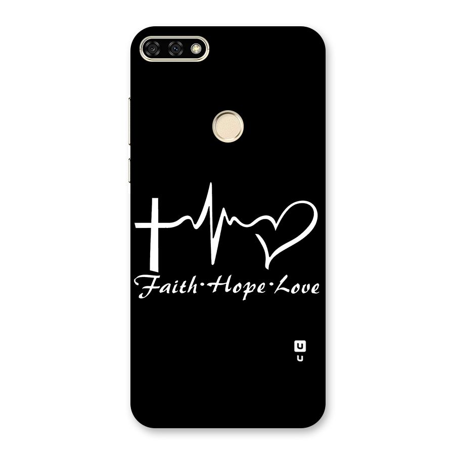 Faith Hope Love Heart Sign Back Case for Honor 7A