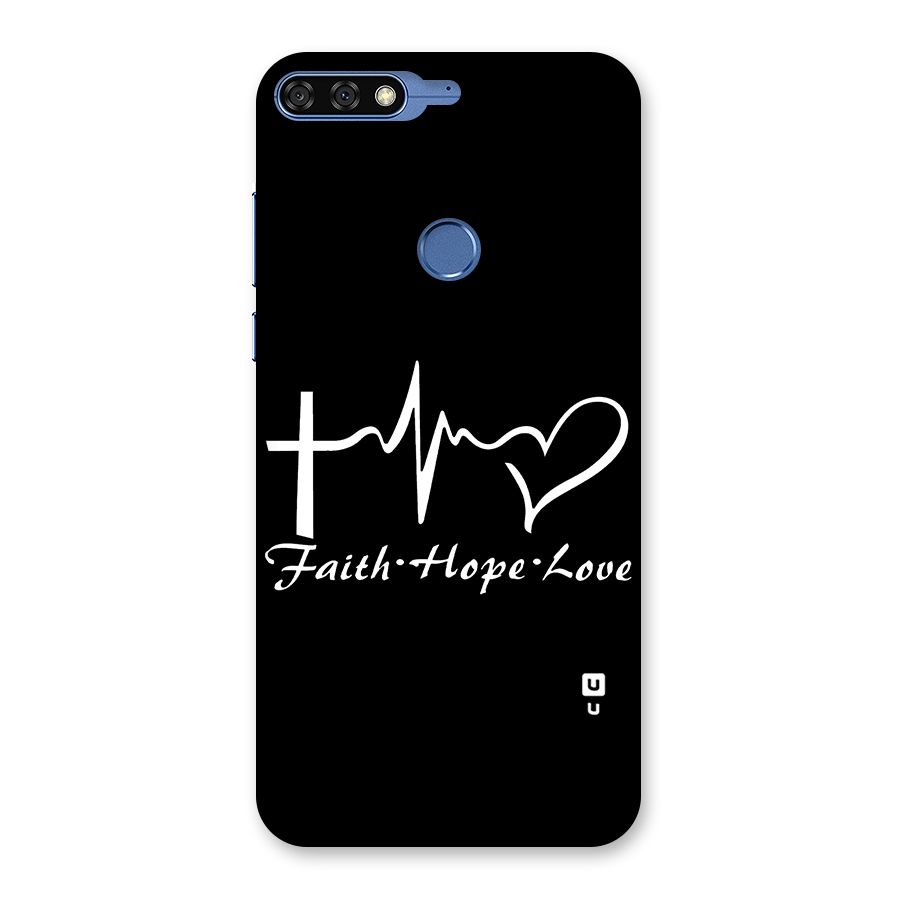 Faith Hope Love Heart Sign Back Case for Honor 7C