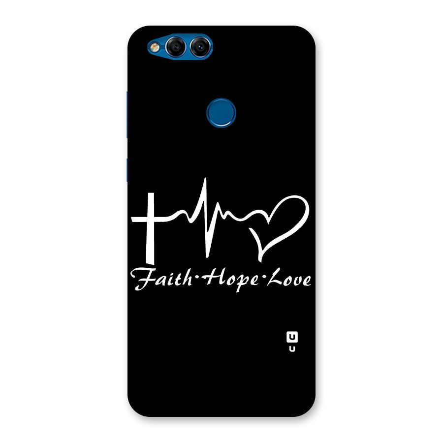 Faith Hope Love Heart Sign Back Case for Honor 7X